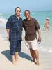 Me, on right with buddy before January 08 cruise to Bahamas