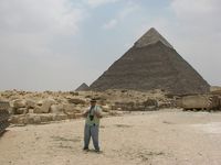 Giza Egypt(June 2013)...that's the 'Real Deal Holyfield' in the background.