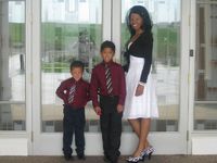 with my boys