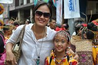 during Kadayawan Festival, Me & the kid who is performing our cultural dance. 