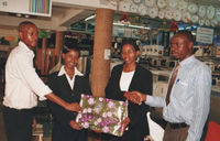 this is me at work second left