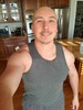 In my usual around the house attire in my kitchen!