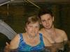 My grandmother and I in her physical therapy pool. 