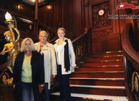 at titanic exhibition with sister and neice