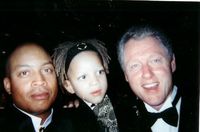 Bill and I having a mentoring moment with my son