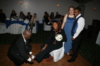 Me at my youngest Son wedding I am kneeling
