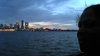 relaxing by the river watching the sunset.    June 2014