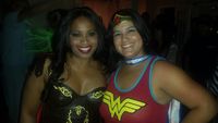 Halloween 2014. I was a Spartan warrior.  My friend was Wonder Woman ofcourse.  We had a blast! If you are going to wear a costume you must get into character.