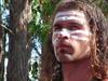 Aboriginal man with deep earth connection