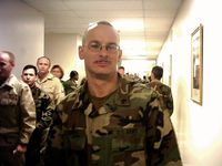 White Chocolate doing the Military thang.