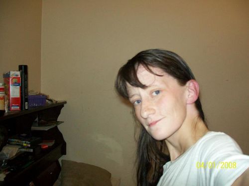 just after i dyed my hair from the blonde color it was.
