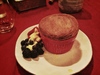 A chocolate soufflé my neighbor dared me to make for a pot luck. :) he told me he was joking, but enjoyed it anyway