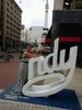 hanging out in downtown Indianapolis.   July 2015